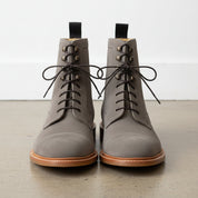 Handmade Mens gray Suede Dress Boots, Men gray ankle Boots, Men Ankle Boots - front-view