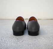 Handmade Mens gray suede moccasins, Men suede dress shoes, Shoes for men - back-view