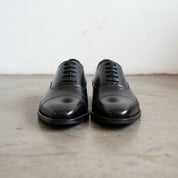 Handmade Men's Leather Cap-Toe Dress Shoes - front-view