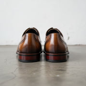 Handmade Men's Leather Cap-Toe Oxfords - back-view