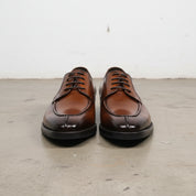Handmade Men's Leather Derby Shoes - front-view