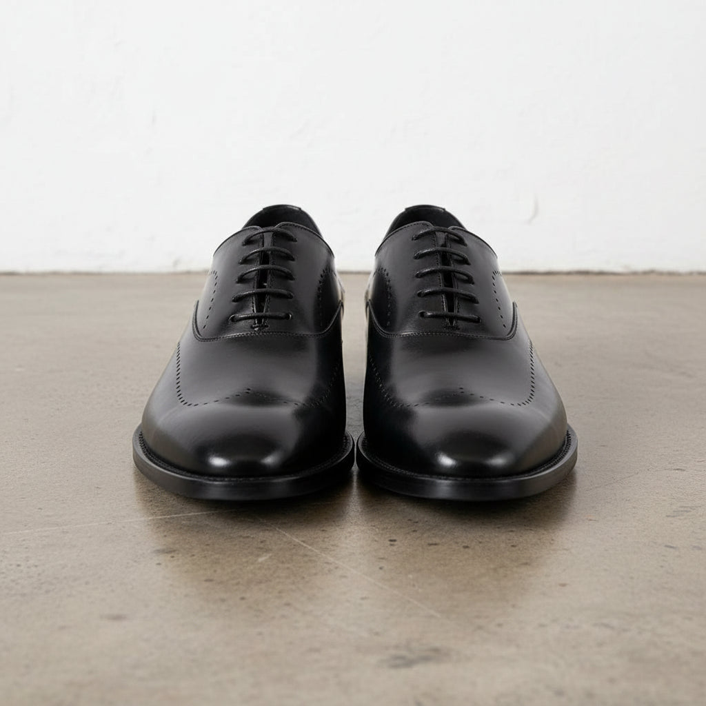 Handmade Men's Leather Dress Shoes - front-view