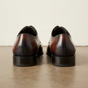 Handmade Men's Leather Full Grain Oxford Dress Shoes - back-view