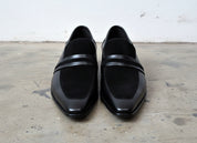 Handmade Mens Leather Shoes, Men Formal Slip On Leather Moccasin Dress Shoe