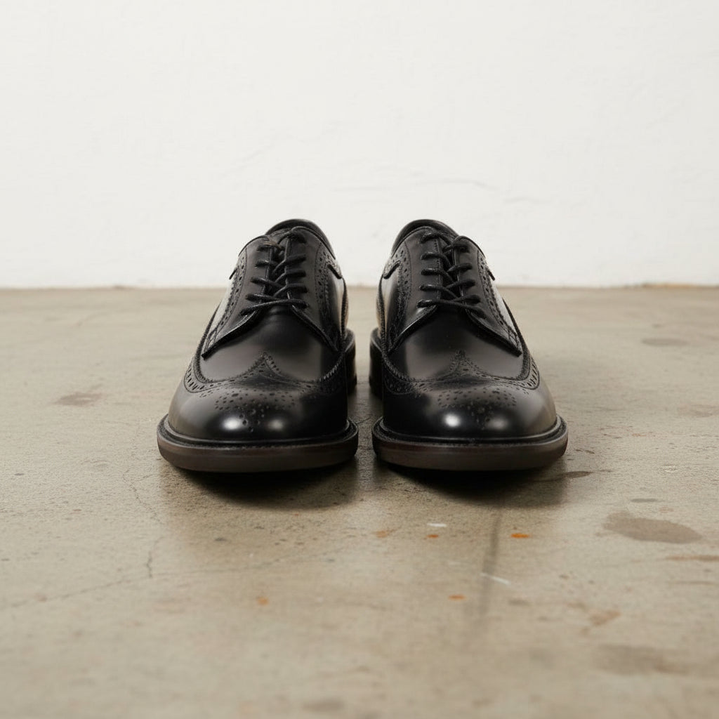 Handmade Men's Leather Stylish Dress Shoes - front-view