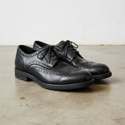 Handmade Men's Leather Wingtip Brogues - 3-4-right-view