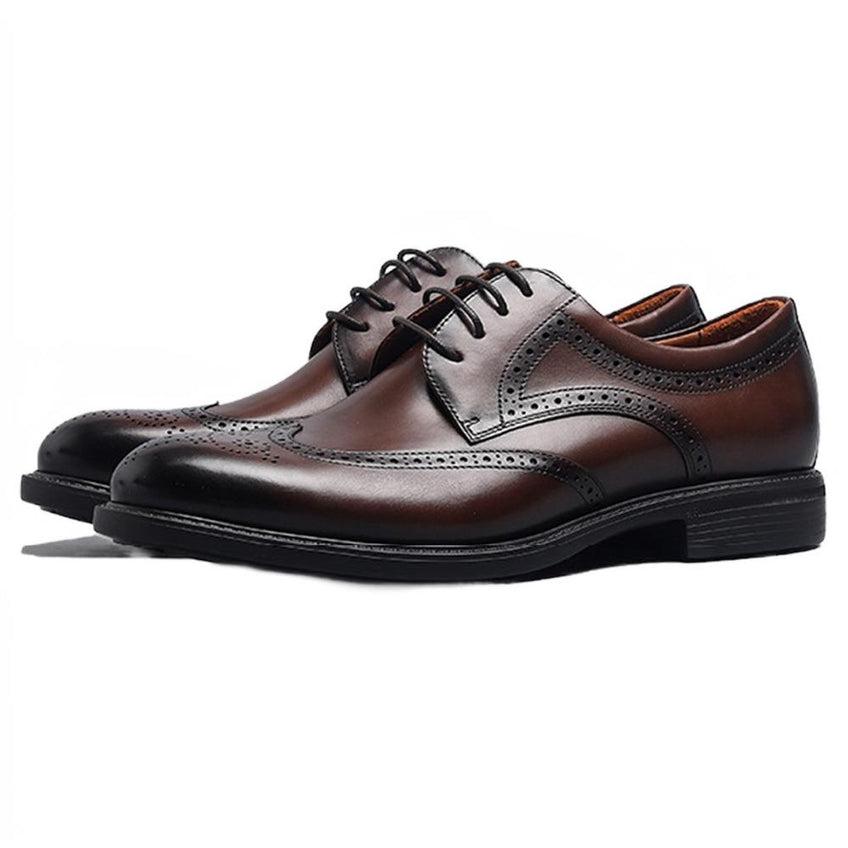 Handmade Men's Leather Wingtip Oxfords Dress Shoes – Rebels Market
