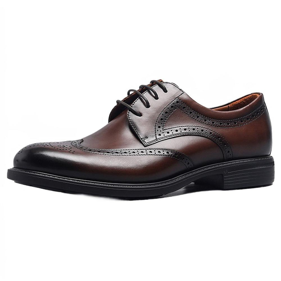 Handmade Men's Leather Wingtip Oxfords Dress Shoes – Rebels Market