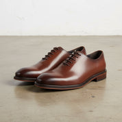 Handmade Men's Oxford Dress Shoes - angle-view-showing-depth