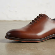 Handmade Men's Oxford Dress Shoes - detail-view-showing-texture