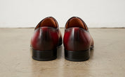 Handmade Mens red formal shoes, Men leather dress shoes, Men brogue shoes - back-view