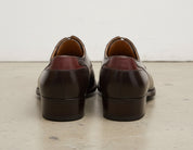 Handmade Mens Stylish Oxfords two tone Leather Dress shoes, Men tuxedo shoe - back-view