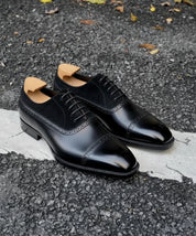 Handmade Mens suede and leather shoes Men leather Oxford shoes, Men shoes - 3-4-right-view