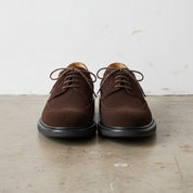 Handmade Men's Suede Brogue Dress Shoes - front-view