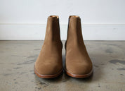 Handmade Mens tan suede chelsea boots, Men casual boot, Fashion style boots - front-view