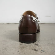 Handmade Mens Two Tone Formal Shoes, Men Tassels Shoes Moccasins, Mens Shoe - detail-view-showing-texture - detail-view-showing-texture