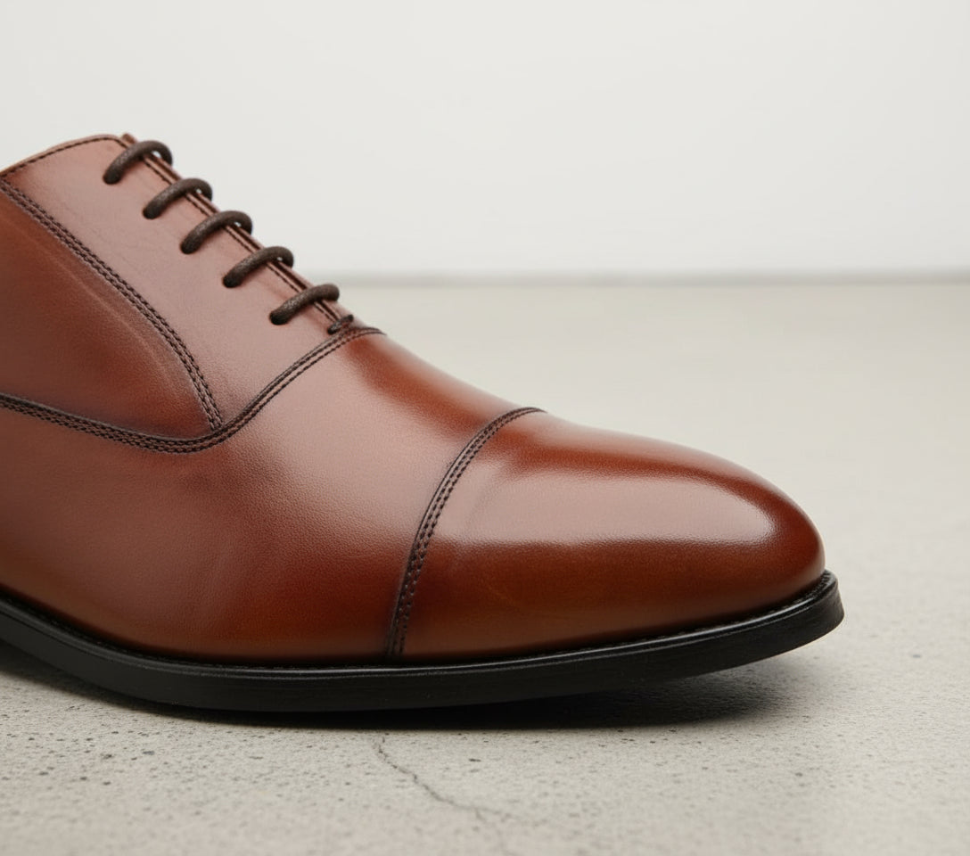 Handmade Mens wear brown oxford shoes, Mens brown fashion dress shoes