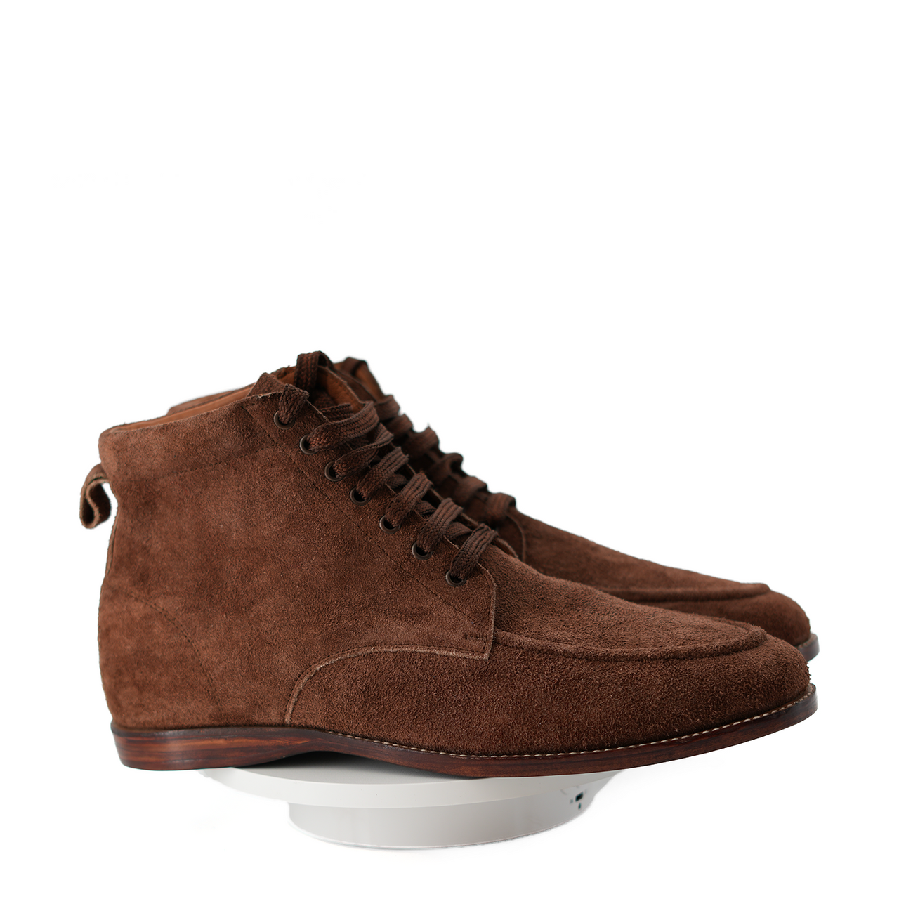 Men’s Oxford Boots – Mid Ankle – Leather Suede Blend – Lace-Up – Durable Sole main image 0