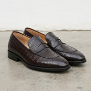 Handmade Moc-Toe Loafer Slip-On Full-Grain Leather Men’s Casual Shoes - 3-4-right-view