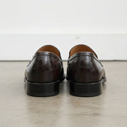 Handmade Moc-Toe Loafer Slip-On Full-Grain Leather Men’s Casual Shoes - back-view