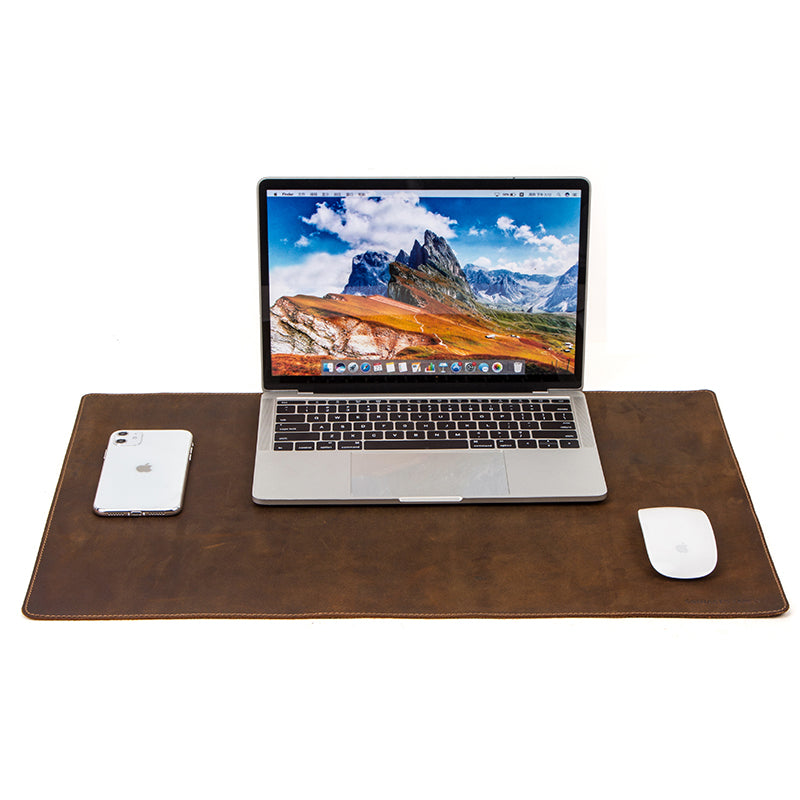 Brown Leather Desk Mat - Sunbury – Rebels Market