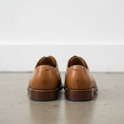 Handmade Tan brogue oxford shoes, Men brown dress shoes, Shoes for men - back-view