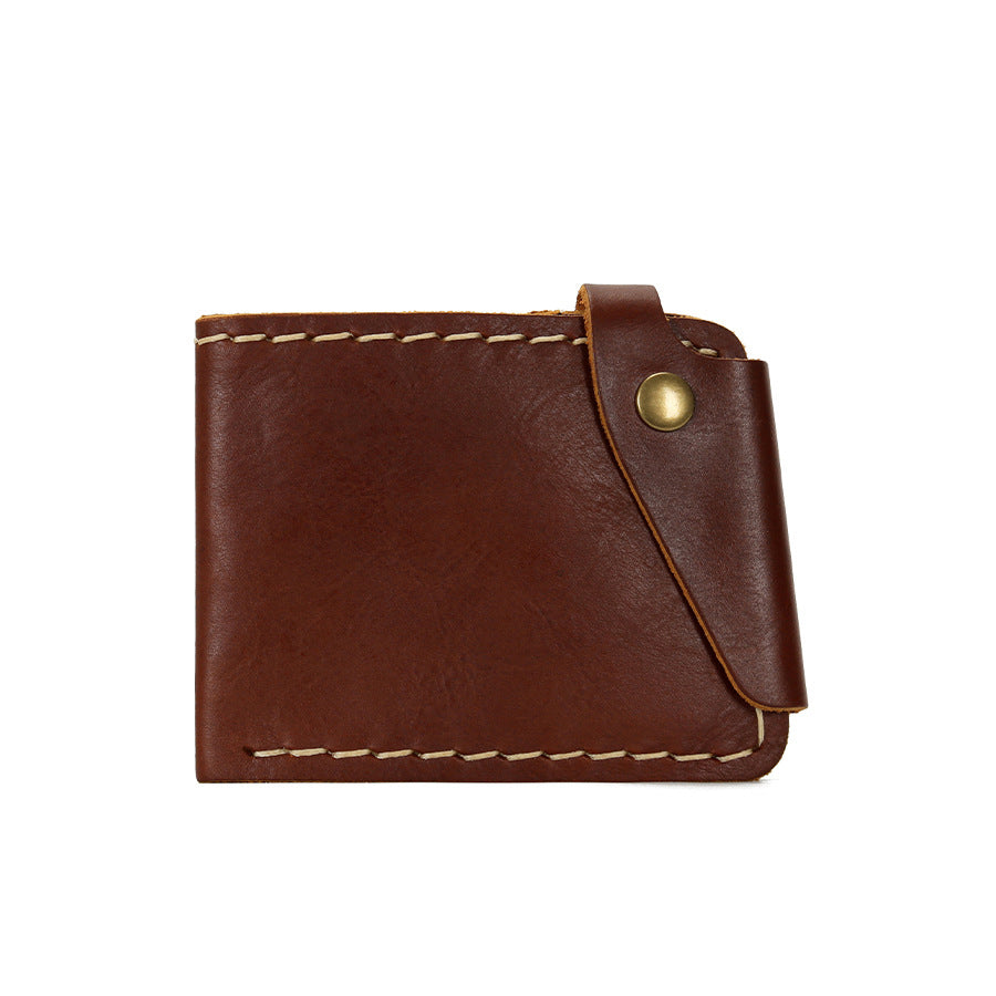 Handmade Vintage Genuine Leather Cardholder Wallet for Men