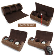 Handmade Vintage Luxury Genuine Leather Watch Case for Jewelry Storage