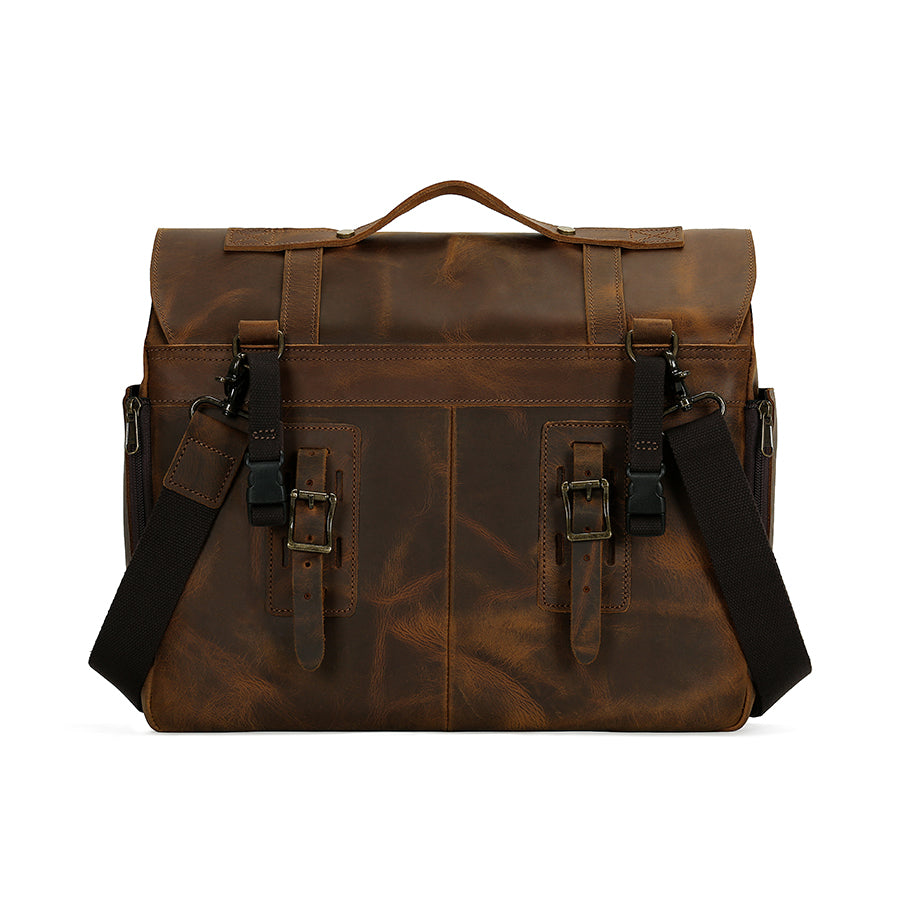 Brown Leather Messenger Bag - Crowborough – Rebels Market