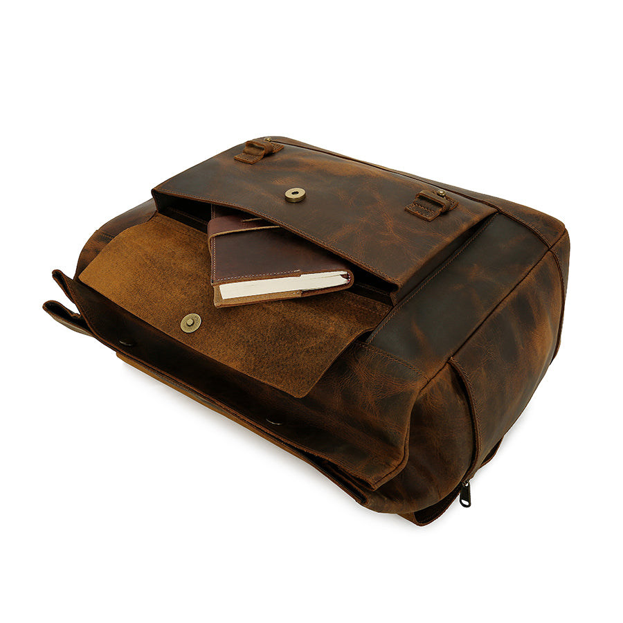 Brown Leather Messenger Bag - Crowborough – Rebels Market