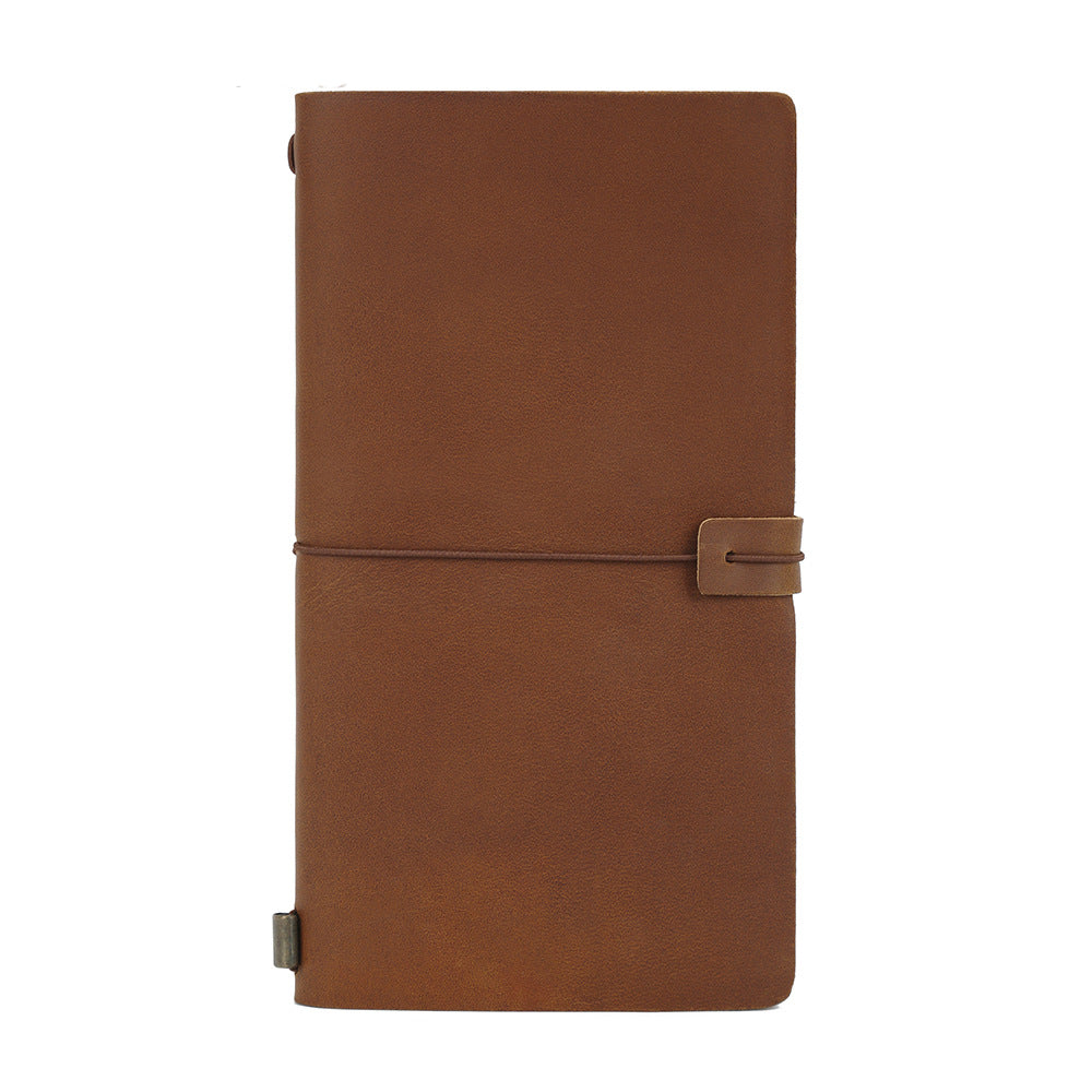 Handmade Vintage Smooth Wrap Genuine Leather Unisex Notebook Cover