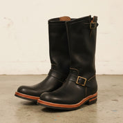 Handmade Western Cowboy Boots Vintage Buckle Square Heel Side Zipper - angle-view-showing-depth