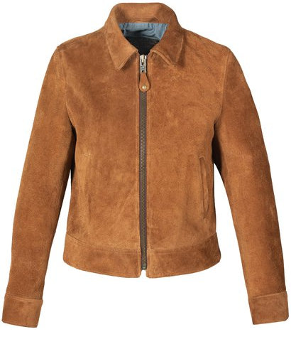 Handmade women Tan brown suede jacket, women multi pocket trucker jacket