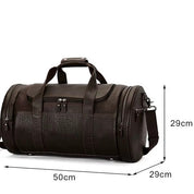 Handmade Genuine Leather Duffel Bag