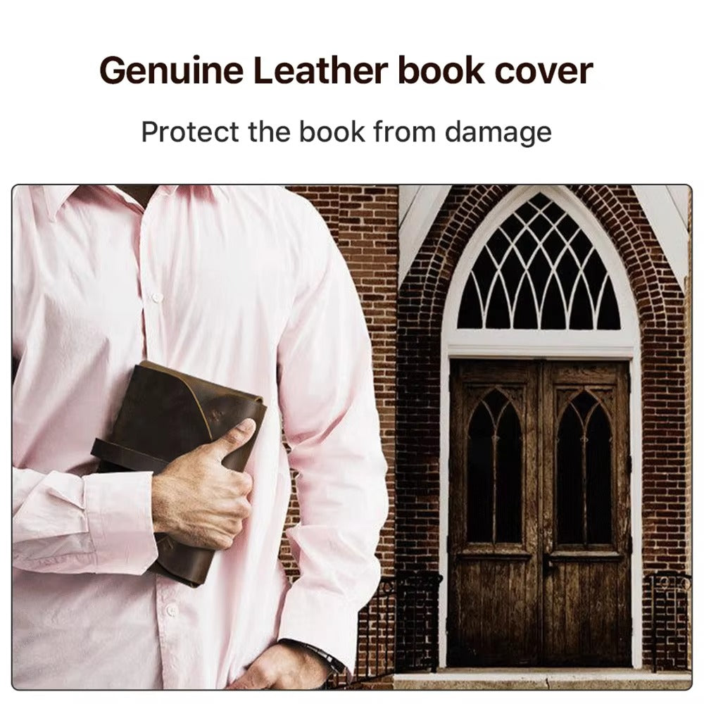 Brown Distressed Leather Journal Cover — Stenton