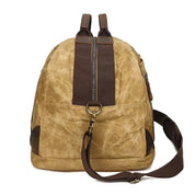 Durable Canvas Men's Travel Backpack for Adventurers with Laptop Compartment