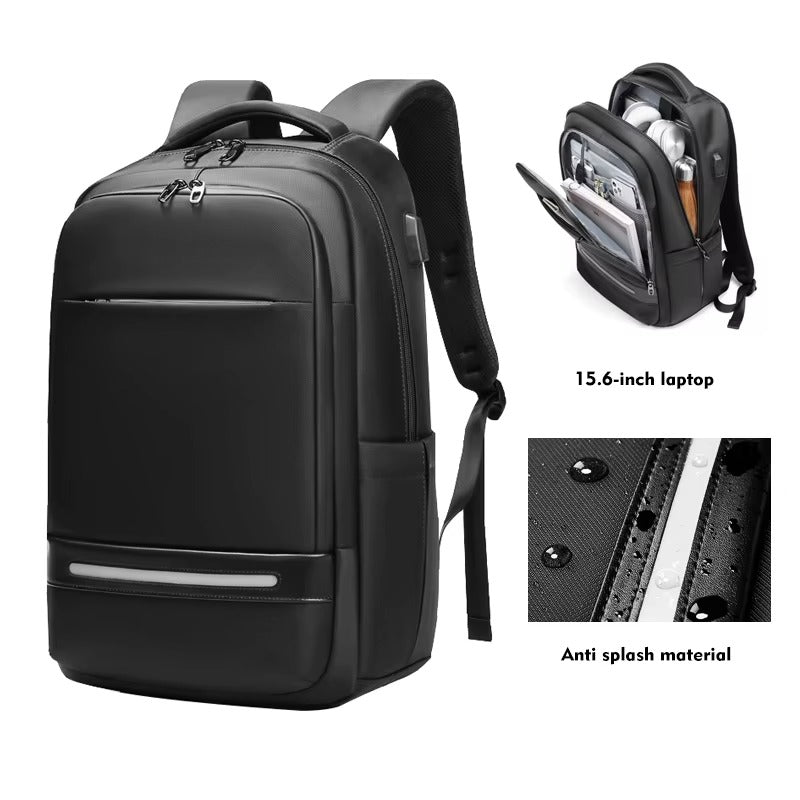 Black Fabric Backpack — Salter