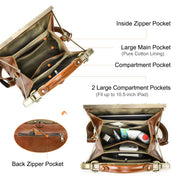 Handmade Premium Leather Handbag for Women, Work & Travel Laptop Bag