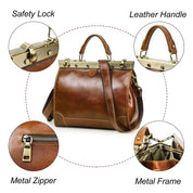 Handmade Premium Leather Handbag for Women, Work & Travel Laptop Bag