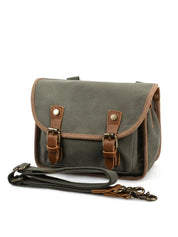Men's Retro Messenger Bag, Waterproof Canvas Travel Bag