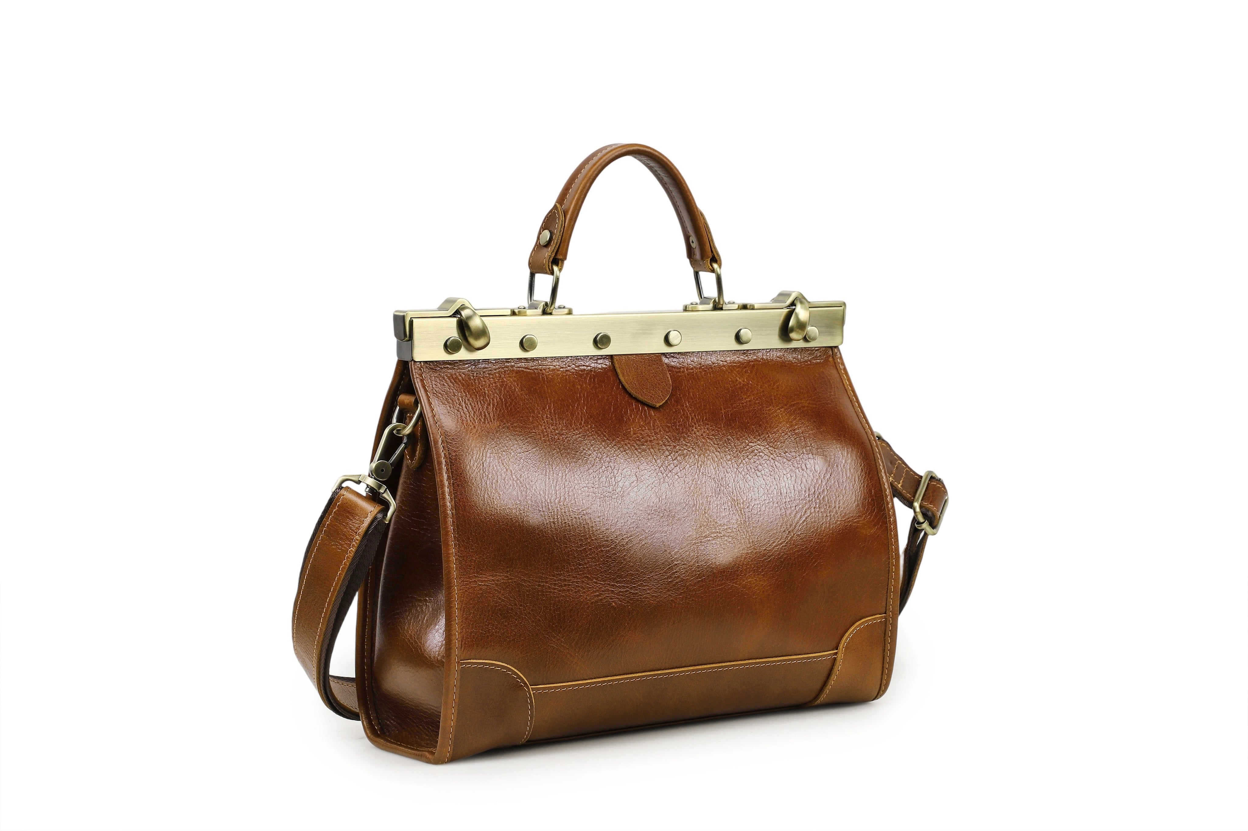 Handmade Premium Leather Handbag for Women, Work & Travel Laptop Bag