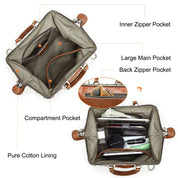 Handmade Vintage Full Grain Leather Handbag for Women with Cotton Lining