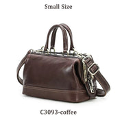 Handmade Vintage Full Grain Leather Handbag for Women with Cotton Lining