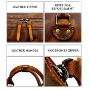 Men's Handmade Leather Travel Duffel Bag