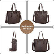 Classic Premium Leather Tote Bag for Men