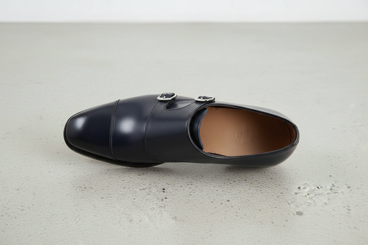 Handcrafted Genuine Leather Double Monk Men's Shoes