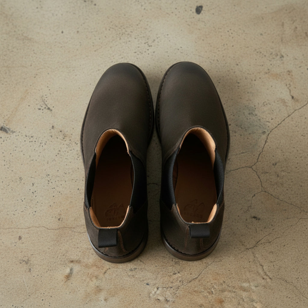 Men's Handmade Suede Ankle Chelsea Boots