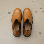 Men's Handcrafted Tan Chelsea Boots