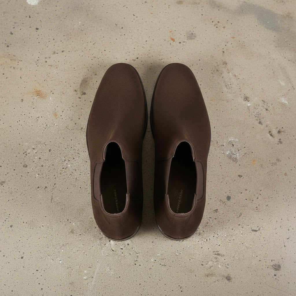 Handmade Suede Chelsea Ankle Boots