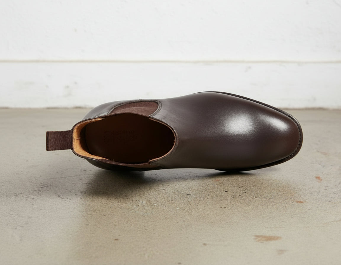 Handcrafted Brown Chelsea Ankle Boots